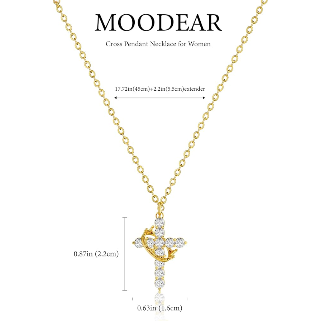 Collar Cruz y Corona – Accesorio Simbólico