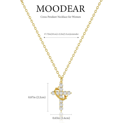 Collar Cruz y Corona – Accesorio Simbólico